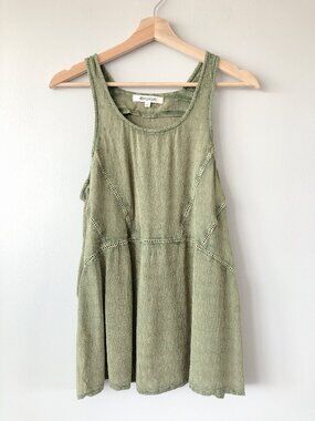 Ripcurl green flow tank top boho large top shirt